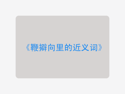 鞭擗向里的近义词