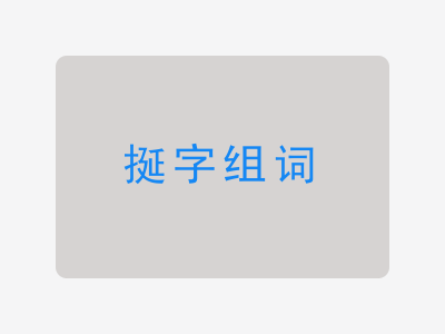 挻组词